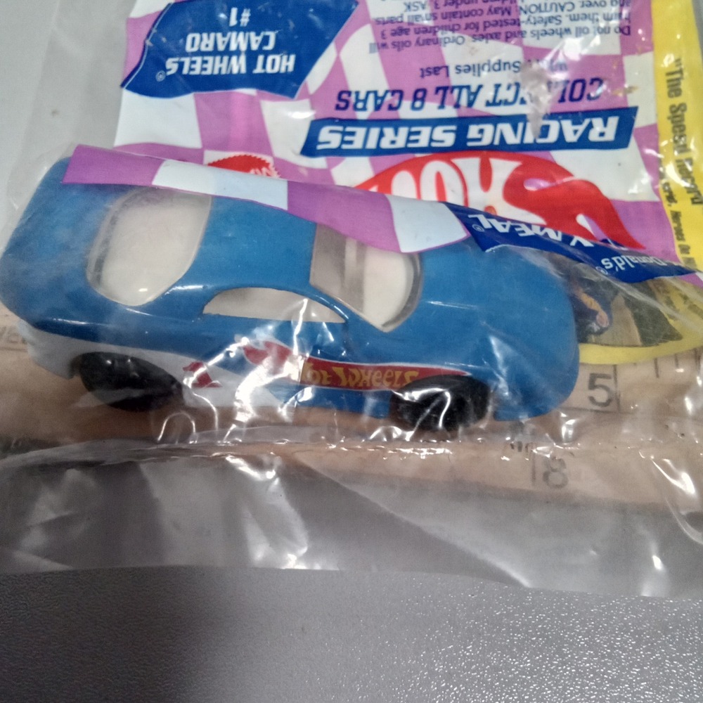 Vintage 1992 McDonald's Happy Meal Hot Wheels Racing Series Camaro #1 Sealed